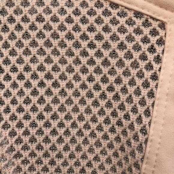 Basler Cropped Cardigan Pastel Pink Mesh Jacket Size 4 - Picture 5 of 8